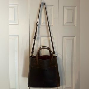 Portland Leather Almost Perfect medium crossbody tote bag